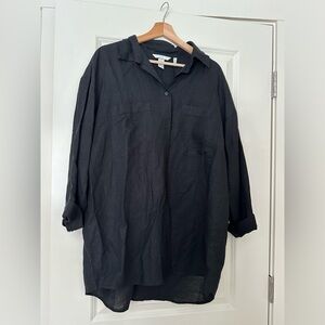 H&M Black Button Down Shirt